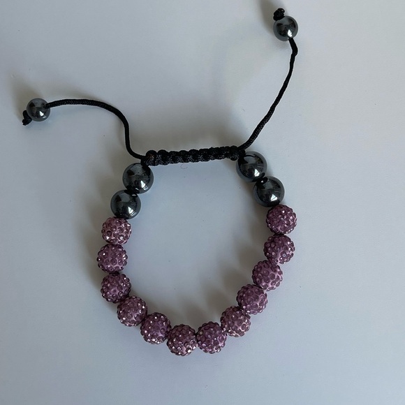 💕3/20$ NWOT Colourful Rhinestone Pavé Beaded Bracelet - Picture 2 of 3